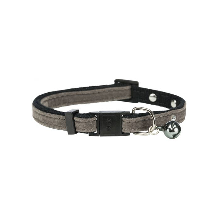 Нашийник Trixie для котів вельвет з заклепками і дзвіночком