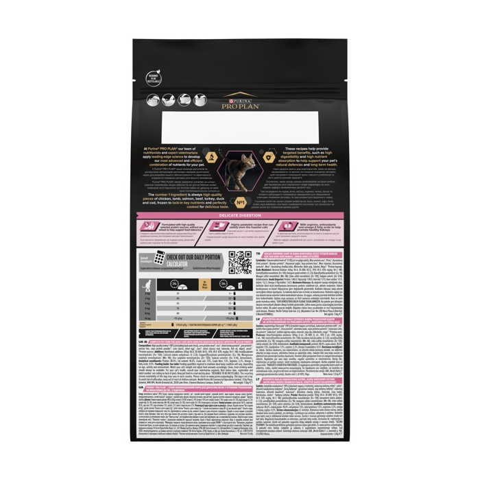 ProPlan Adult 1+ Delicate Digestion Turkey для котів з чутливим травлнням з індичкою 0,4кг