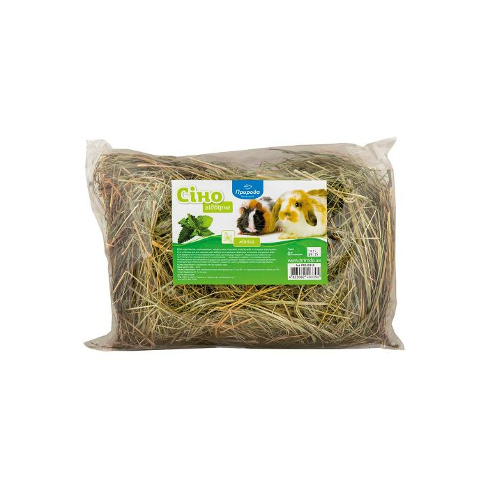 Сіно лугове Природа «М’ята» для гризунів, 200 г PR240339