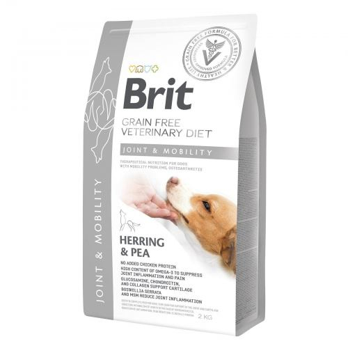 Brit GF VetDiet DOG Mobility для собак, для здоров'я суглобів, з оселедцем, лососем, горохом та гречкою,