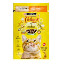 Friskies для котів шматочки з куркою, пауч 85г