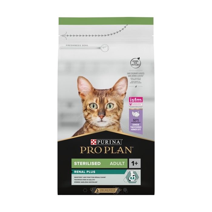 ProPlan Sterilised Adult 1+ Renal Plus Turkey для стерелізованих котів з індичкою