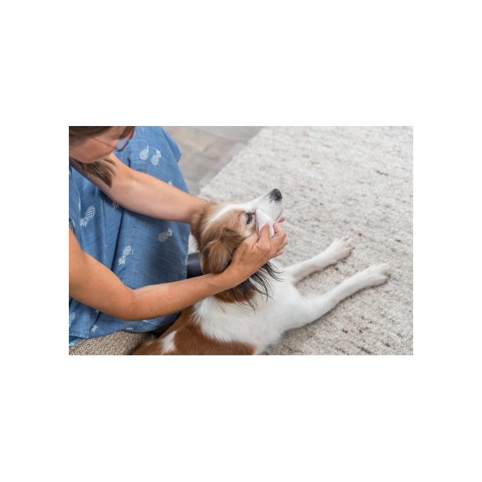 Серветки Trixie для очей очищуючі пластикова банка 30шт