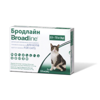 БРОДЛАЙН Спот-он для котів вагою 2,5-7,5кг  1шт