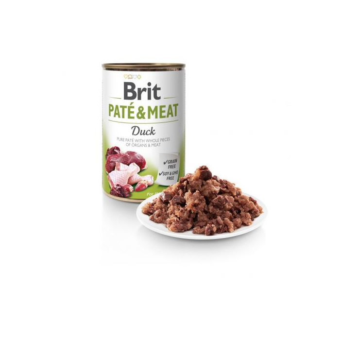 Вологий корм для собак Brit Pate & Meat Duck 400 г Brit Care DOG Brit Pate & Meat Duck  для собак з качкою