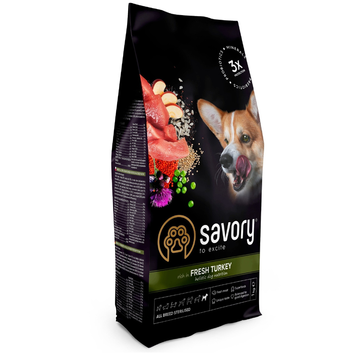 Savory All Breed Sterilised rich in Fresh Turkey