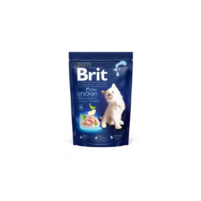 Сухий корм Brit Premium CAT by Nature Cat Kitten сухий для кошенят з куркою 1,5кг