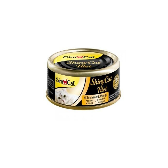 Вологий Корм Shiny Cat Filet k 70g курка та манго