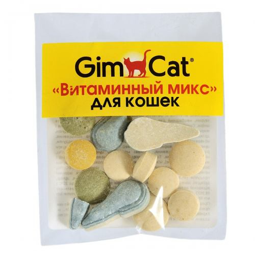 Вітаміни GimCat «Вітамінний мікс» для котів, 12 шт