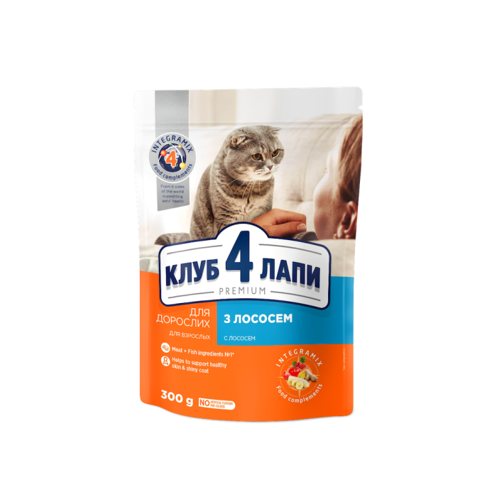 Клуб 4 Лапи CAT Salmon для котів з лососем 0,3кг