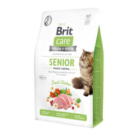 Сухий корм Brit Care CAT GF Senior Weight Control для котів похилого віку з надмірною вагою курка