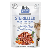 Brit Care CAT Pouch для кастрованих котів, в желе, качка та індичка, пауч