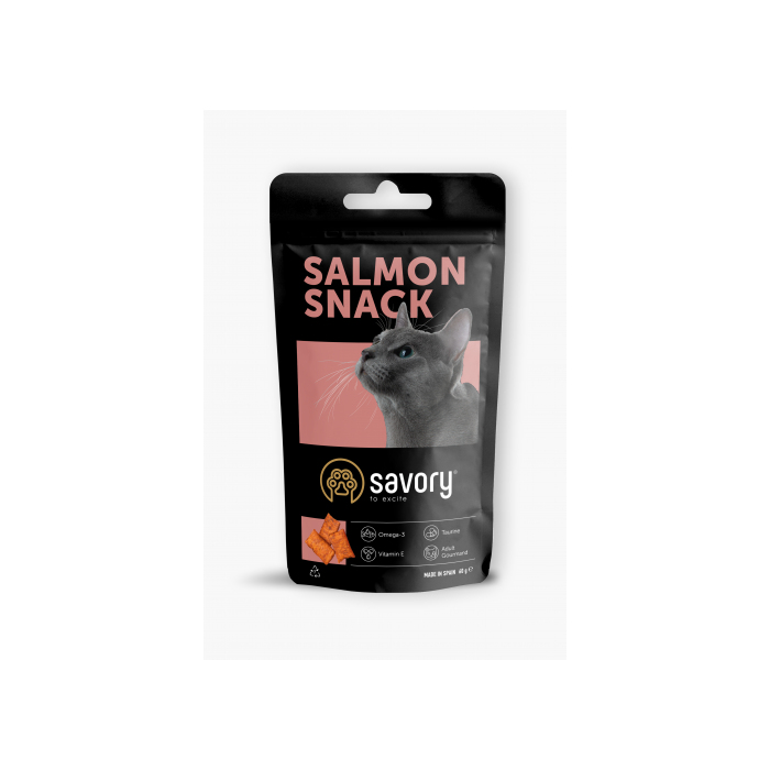 Savory CAT Snack Salmon ласощі для котів Гурман із Лососем, 60г 31454