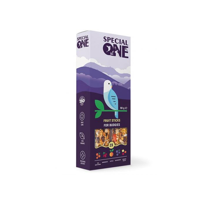 Палички Speciаl One «Фруктові» для хвилястих папуг,