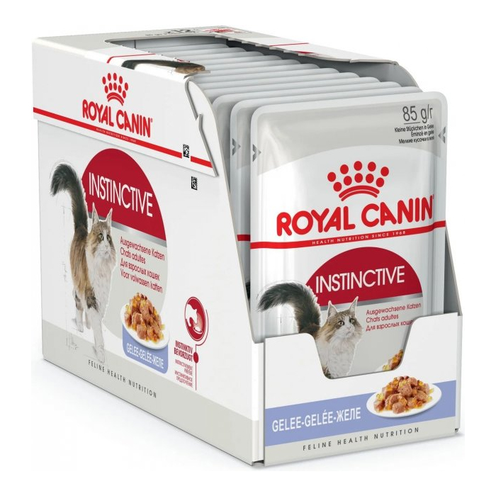 Royal Canin Instinctive wet in jelly 9+3 вологий корм, тонкі шматочки в желе, для дорослих котів, пауч 85г*12шт 11488 Royal Canin