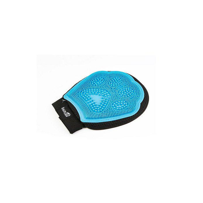 AnimAll Groom рукавичка блакитна для вичісування шерсті