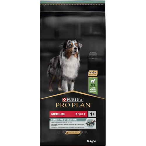 ProPlan Medium Adult 1+ Sensitive Digestion Lamb для дорослих собак середніх порід з чутливим травленням, з ягням