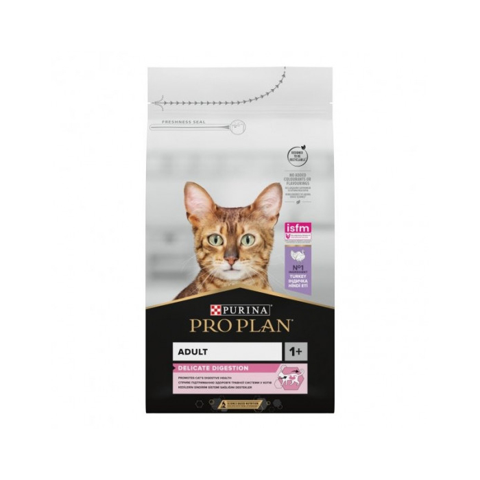 ProPlan Adult 1+ Delicate Digestion Turkey для котів з чутливим травлнням з індичкою 0,4кг