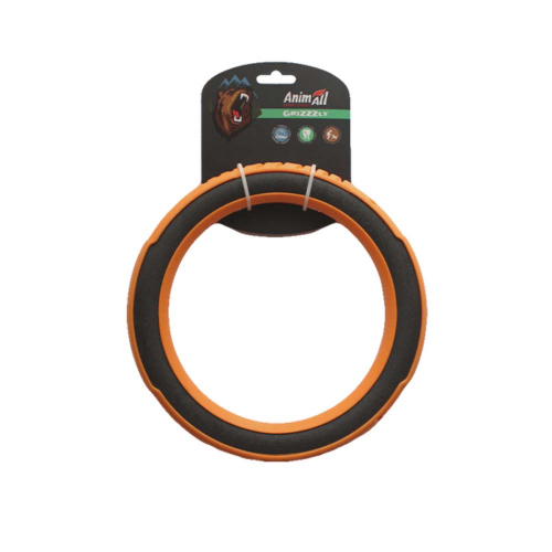 AnimAll GrizZzly Іграшка супер-кільце L, orange/black