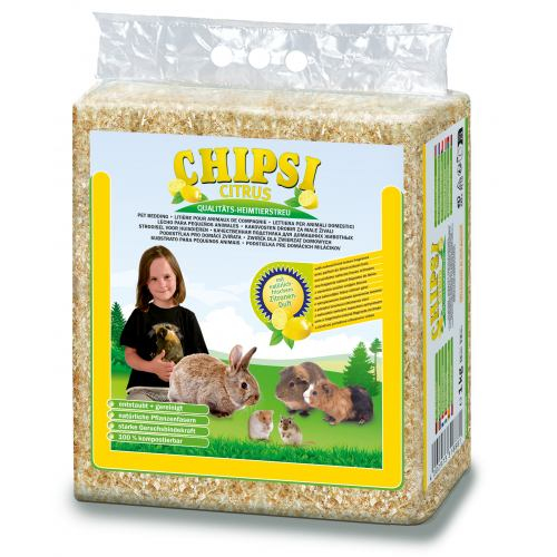 Наповнювач-тирса Chipsi Цитрус для гризунів, квадрат 15 л/1 кг JRS3318881