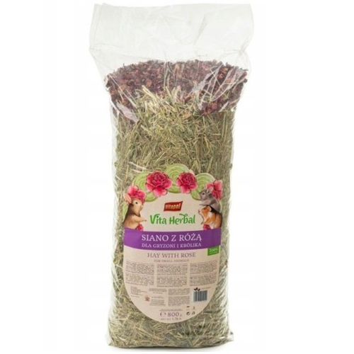 Vitapol Vita Herbal Сіно для гризунів з пелюстками троянд