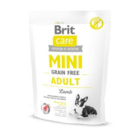 Brit Care DOG GF Mini для дорослих собак мініатюрних порід, з ягням, 0,4кг