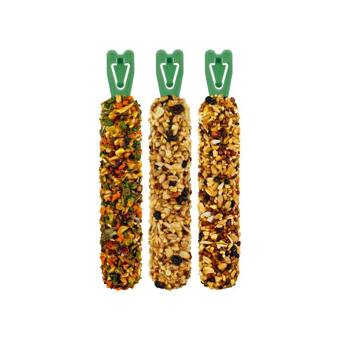 Vitakraft Kracker Original Trio-Mix 3 шт (асорті) ласощі для кроликів з овочами горіхами та лісовими ягодами 168г