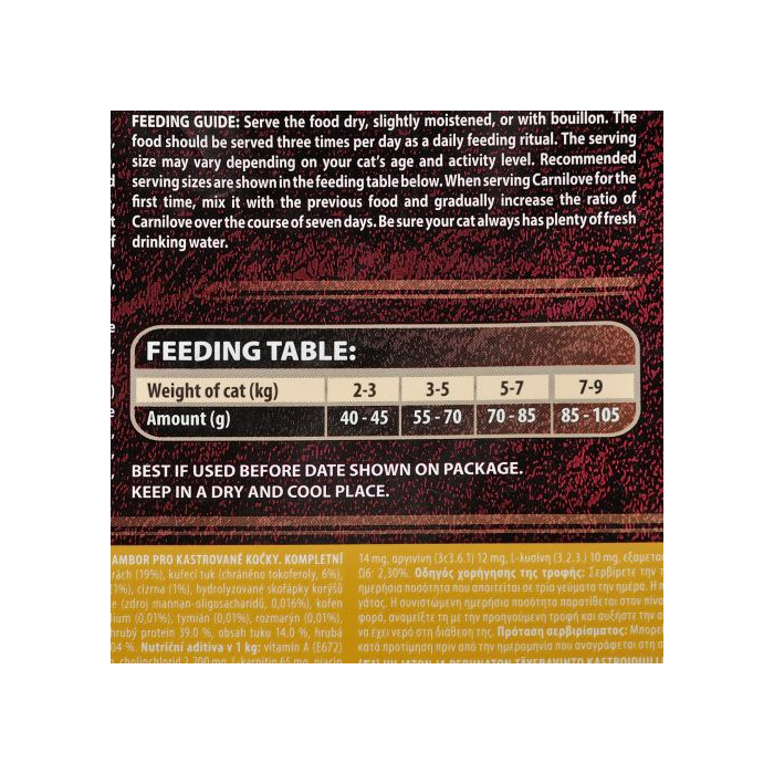 Carnilove CAT Lamb & Wild Boar Sterilised для стерилізованих котів з ягням та кабаном