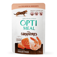Optimeal Grain Free Salmon & Shrimps для котів з лососем та креветками у соусі
