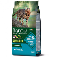 Monge BWild CAT Sterilised Tuna сухий корм для стерилізованих котів з тунцем 1,5кг