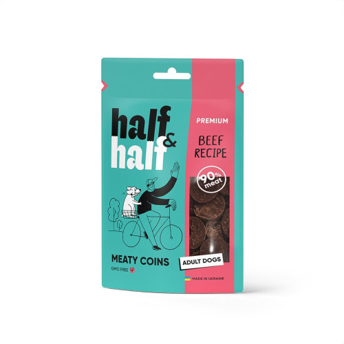 Ласощі Half&Half DOG Beef для собак з яловичиною