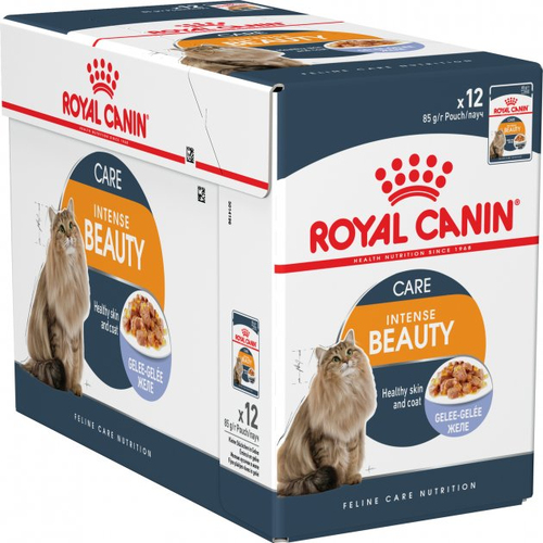 Royal Canin Intense Beauty Care wet in jelly 9+3 вологий корм, шматочки в желе, для підтримання здоров’я шкіри та краси шерсті, пауч 85г*12шт 11485 Royal Canin