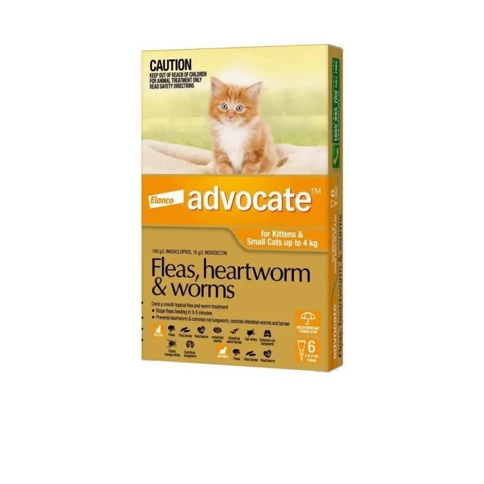 Advocate Elanco для котів до 4кг 1 пипетка