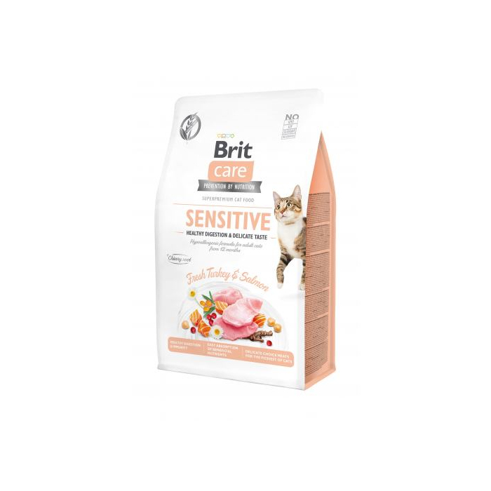 Сухий Корм Brit Care Cat GF Sensitive HDigestion & Delicate Taste
