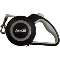 Анималл рулетка-поводок Рефлектор до 15кг/3метра S Серый-черный MS7110-3M (12/Х/Х) 143541