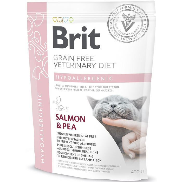 Brit GF Veterinary Diets Cat Hypoallergenic 400 g 170961/528387
