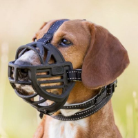 Намордник Trixie Muzzle Flex для собак, силіконовий чорний, M-L 22 см