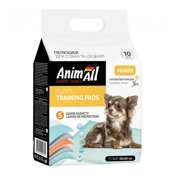 Пелюшки AnimAll Puppy Training Pads з ароматом ромашки