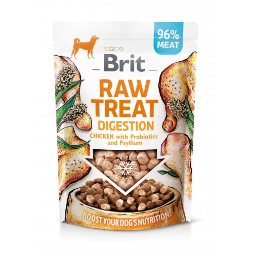 Ласощі для собак Brit Raw Treat freeze-dried Digestion для травлення, курка, 40 г 112131