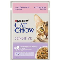 Cat Chow Adult Sensitive з лососем і цукіні в желе, пауч 85 г