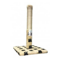 Кігтеточка стовпчик Пухнастики на підставці з лапками бежева джут 50х30см