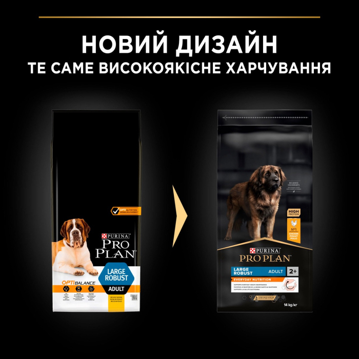 ProPlan Large Robust Adult 2 Everyday Nutrion Chicken для собак великих і гігантських порід з куркою