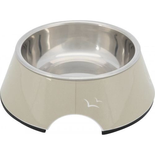 Миска Trixie для собак BE NORDIC біла меламін метал 0,2л d 14см