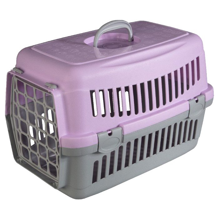 Переноска AnimAll сіро-фіолетова для собак і котів