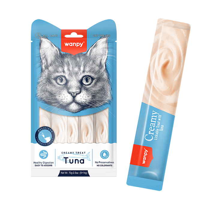 Wanpy Creamy Lickable Treats Tuna кремові ласощ для котів з тунцем