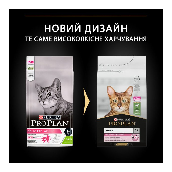 ProPlan Adult 1+ Delicate Digestion Lamb для котів з чутливим травленням з ягня
