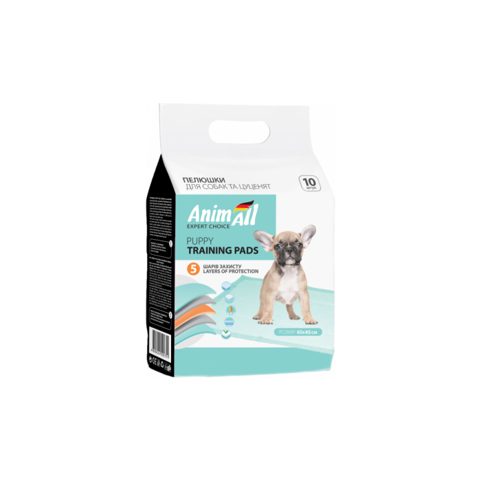 Пелюшки AnimAll для собак 60х45 см, уп.10шт 160345