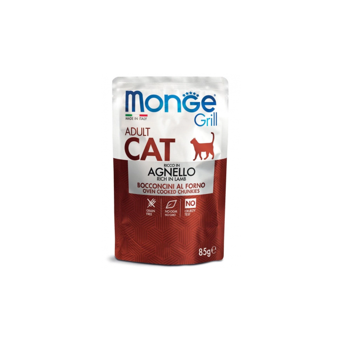 Monge CAT pouch Adult Grill Lamb вологий корм з ягням для дорослих котів