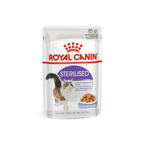 Sterilised wet in jelly вологий корм (шматочки в желе) для дорослих стерилізованих котів, пауч 85г 4156001 Royal Canin