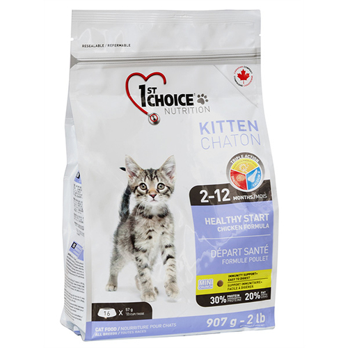 Сухий корм 1st Choice Kitten Healthy Start для кошенят з куркою 0,907кг